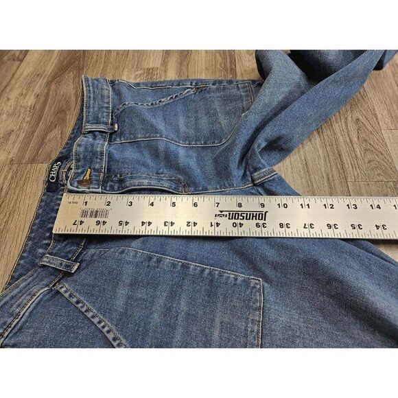 (3/$35) Chaps Womens Size 8 Skinny Slim Leg Madden Pockets Denim Blue Jeans - Picture 10 of 11